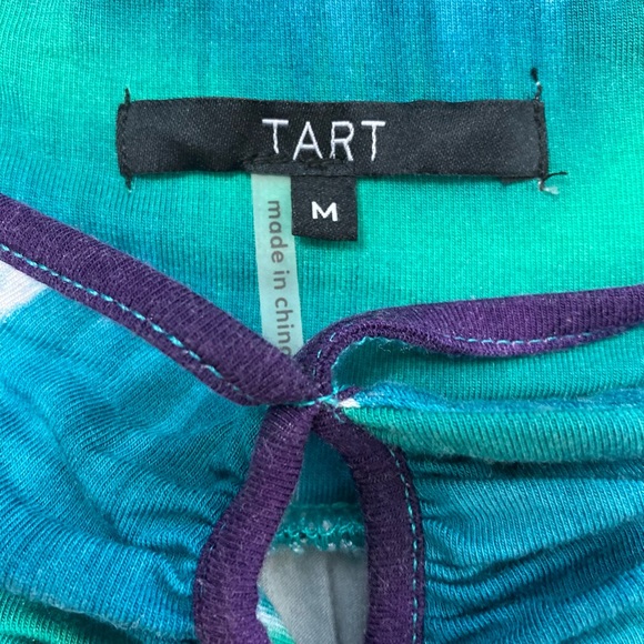 TART brand strapless with halter strap flowy tie-dye top - Picture 5 of 5